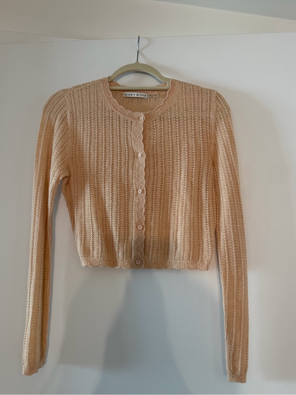 Alice + Olivia beige sweater